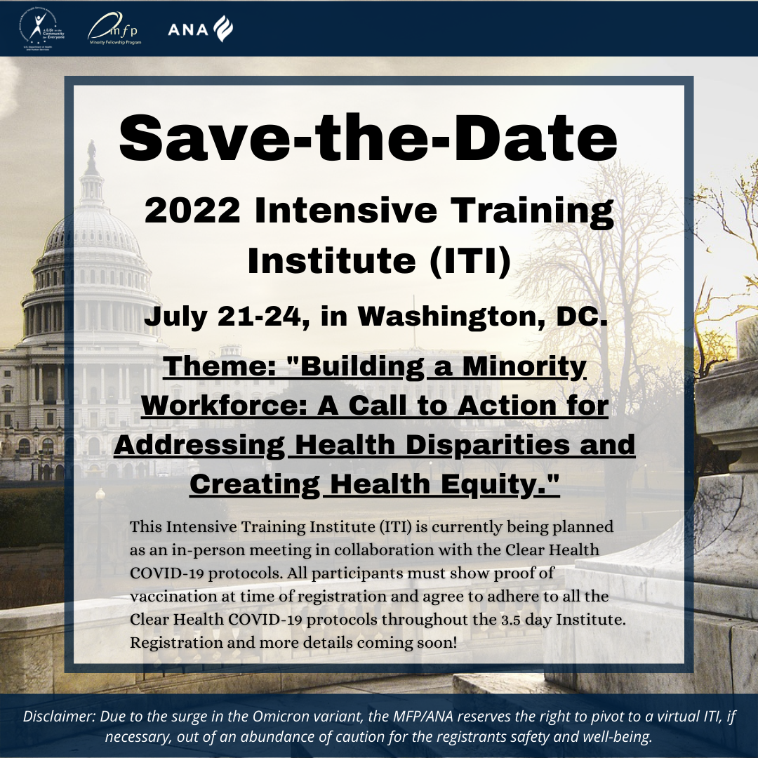 MFP/ANA e-Newsletter: March 11, 2022 | Minority Fellowship Program